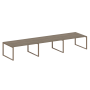 Переговорный стол 3 столешницы Metal System Style БО.ПРГ-3.4 4800x1235x750