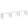 Рабочая станция на 3 рабочих места на А-образном м/к Metal System Style БА.СМ-3.4 4800x720x750