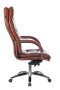 Кресло руководителя T-9927SL светло-коричневый Leather EiCHel кожа крестов. металл хром