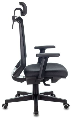 Кресло руководителя Expert черный TW-01 38-418 сетка/ткань с подголов. крестов. пластик (Черный)