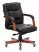 Кресло руководителя T-9927WALNUT-LOW черный кожа низк.спин. крестов. металл/дерево