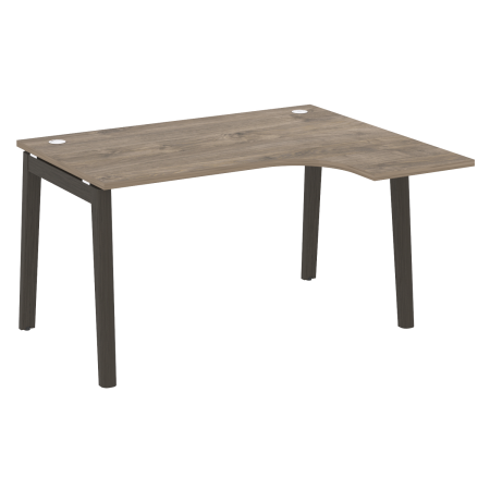 Стол эргономичный правый на деревянных опорах Onix Wood OW.SA-3R 1380x1180x750
