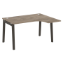 Стол эргономичный правый на деревянных опорах Onix Wood OW.SA-3R 1380x1180x750