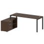 Рабочая станция с опорной тумбой левая Metal System Style БП.РС-СТС-2.5 Л 1900x1520x750