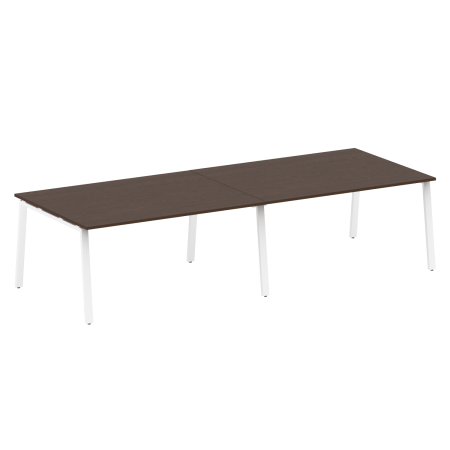 Стол для переговоров (2 столешницы) на А-образном м/к Metal System Style БА.ПРГ-2.4 3200x1235x750