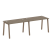 Рабочая станция на 2 рабочих места на А-образном м/к Metal System Style БА.СМ-2.2 2400x720x750
