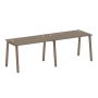 Рабочая станция на 2 рабочих места на А-образном м/к Metal System Style БА.СМ-2.2 2400x720x750