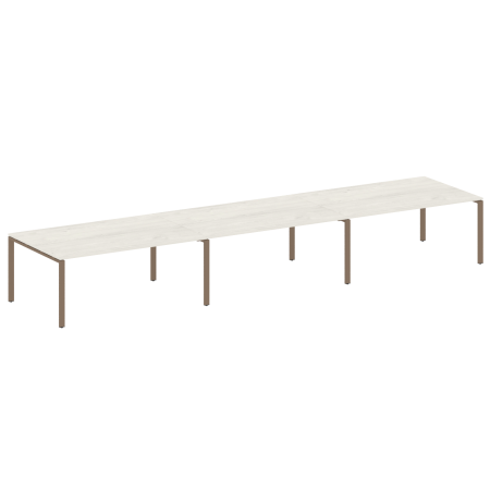 Переговорный стол 3 столешницы Metal System Style БП.ПРГ-3.5 5400x1235x750
