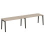 Рабочая станция на деревянных опорах Onix Wood OW.RS-2.4.7 3160x720x750