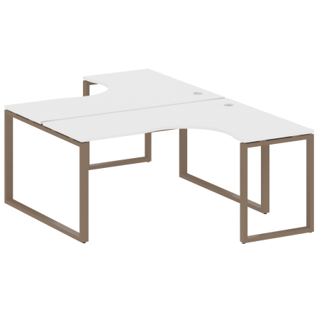 Рабочая станция криволинейная Metal System Style БО.РАС-СА-2.4 1600x2435x750