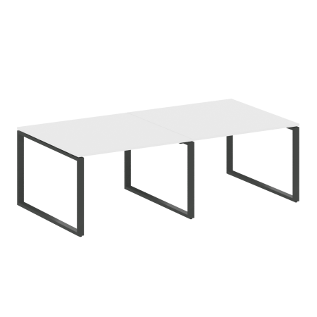 Переговорный стол 2 столешницы Metal System Style БО.ПРГ-2.2 2400x1235x750