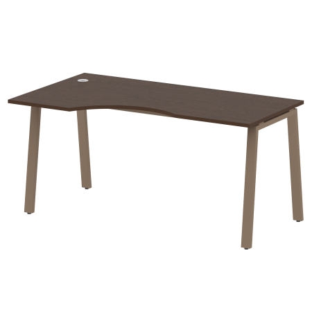 Стол криволинейный левый Metal System Style БА.СА-1 Л 1600x900x750