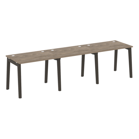 Рабочая станция на деревянных опорах Onix Wood OW.RS-3.1.7 2940x720x750
