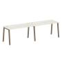 Рабочая станция на 2 рабочих места на А-образном м/к Metal System Style БА.СМ-2.3 2800x720x750