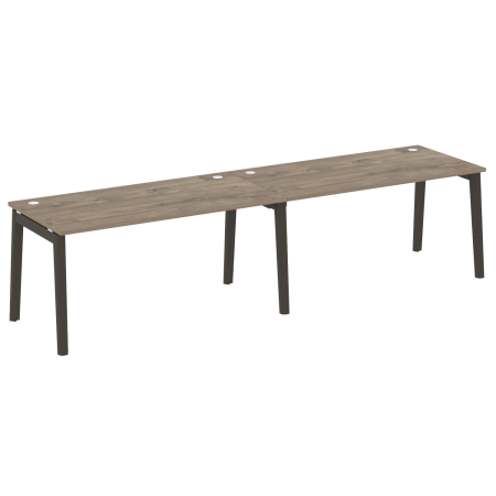 Рабочая станция на деревянных опорах Onix Wood OW.RS-2.4.8 3160x800x750