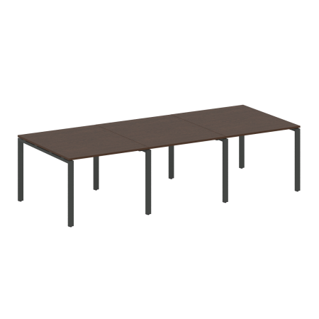 Переговорный стол 3 столешницы Metal System Style БП.ПРГ-3.1 3000x1235x750
