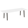 Стол переговорный на деревянных опорах Onix Wood Direct OW.PRG-25 2580x980x750
