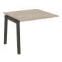 Проходной наборный элемент переговорного стола на деревянных опорах Onix Wood OW.NPRG-1 980x980x750