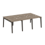Рабочая станция на деревянных опорах Onix Wood OW.D.RS-6.0.7 2340x1475x750