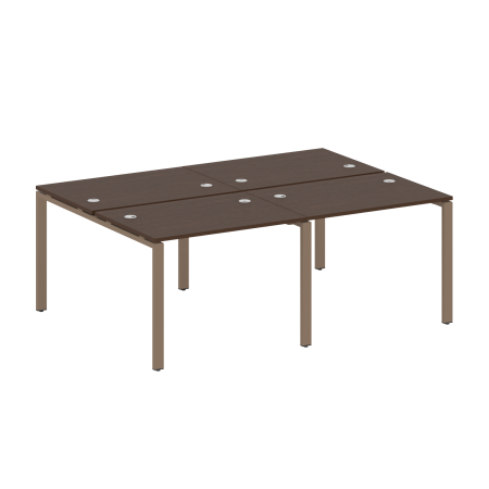 Рабочая станция на 4 раб. места Metal System Style БП.СМ-4.1 2000x1475x750