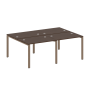 Рабочая станция на 4 раб. места Metal System Style БП.СМ-4.1 2000x1475x750