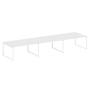 Переговорный стол 3 столешницы Metal System Style БО.ПРГ-3.4 4800x1235x750