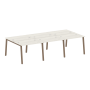 Рабочая станция на 6 рабочих места на А-образном м/к Metal System Style БА.СМ-6.1 3000x1475x750