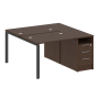 Рабочая станция с опорной тумбой Metal System Style БП.РС-СТП-2.1 1412x1475x750