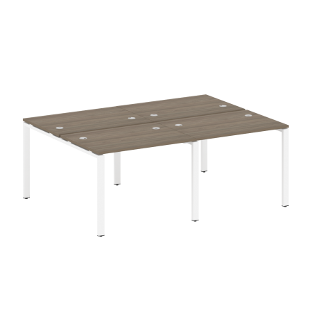 Рабочая станция на 4 раб. места Metal System Style БП.СМ-4.1 2000x1475x750