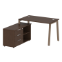 Рабочая станция с тумбой на А-образном м/к Metal System Style БА.РС-СТС-2.2 (L) 1300x1520x750