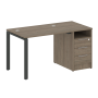 Рабочая станция с опорной тумбой Metal System Style БП.РС-СТП-1.1 1412x720x750