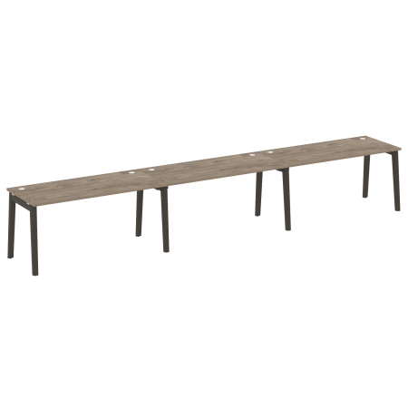 Рабочая станция на деревянных опорах Onix Wood OW.RS-3.4.8 4740x800x750