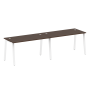Рабочая станция на 2 рабочих места на А-образном м/к Metal System Style БА.СМ-2.3 2800x720x750