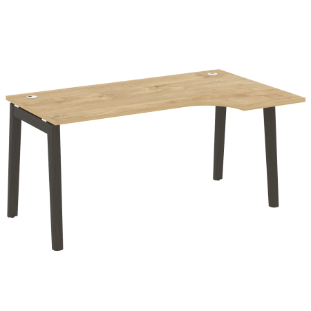 Стол эргономичный правый на деревянных опорах Onix Wood OW.SA-1R 1580x980x750