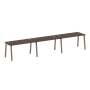 Рабочая станция на 3 рабочих места на А-образном м/к Metal System Style БА.СМ-3.3 4200x720x750