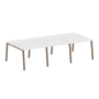 Рабочая станция на 6 рабочих места на А-образном м/к Metal System Style БА.СМ-6.1 3000x1475x750