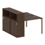 Рабочая станция с опорным шкафом-купе Metal System Style БП.РС-СШК-2.1 1410x1475x1098