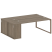 Рабочая станция с шкафом-купе на О-образном м/к Metal System Style БО.РС-СШК-1.5 Т 2210x1475x750