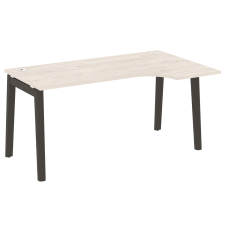 Стол эргономичный правый на деревянных опорах Onix Wood OW.SA-1R 1580x980x750