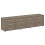 Тумба модульная в кабинет руководителя серии LT-TS 4.4 2200x450x580