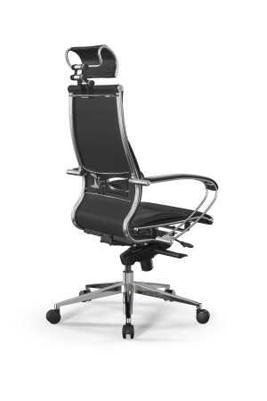 Кресло для руководителя Метта Samurai B2-10K - Infinity /Kc06/Nc06/K2cL/H2cL-3D(M06.B32.G11.W03) (Черный | Бежевый)