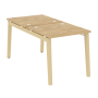 Рабочая станция на деревянных опорах Onix Wood OW.D.RS-2.0.8 780x1635x750