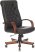 Кресло руководителя T-9928WALNUT/ECO черный эко.кожа крестов. металл/дерево