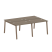 Рабочая станция на 4 рабочих места на А-образном м/к Metal System Style БА.СМ-4.1 2000x1475x750