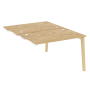 Стол-приставка двойной на деревянных опорах Onix Wood OW.D.SPR-2.8 1180x1635x750