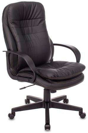 Кресло руководителя T-9950PL черный эко.кожа крестов. пластик (Черный)