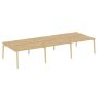 Рабочая станция на деревянных опорах Onix Wood OW.D.RS-6.3.8 4140x1635x750