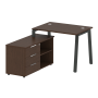 Рабочая станция с тумбой на А-образном м/к Metal System Style БА.РС-СТС-2.1 (L) 1100x1520x750