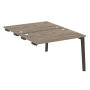 Стол-приставка двойной на деревянных опорах Onix Wood OW.D.SPR-2.8 1180x1635x750