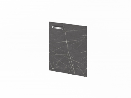 Дверь низкая ЛДСП FI-011R.G правая. Фурнитура INOX 560x18x670